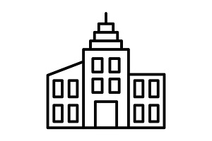 Skyscraper Line Icon, an Outline Icon by Pexelpy