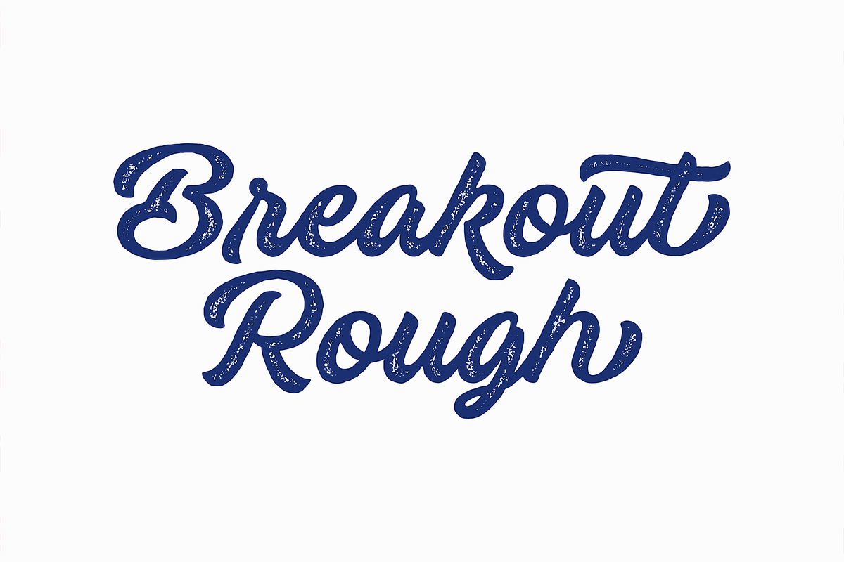 Breakout Bold Script Font, a Script Font by Letteralle Studios (Photo 4 of 10)