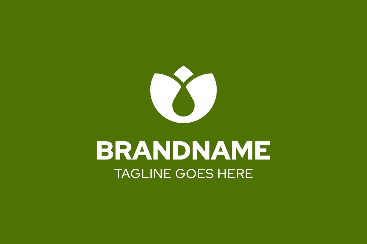 Flower Drop Organic Simple Logo, a Branding & Logo Template by Pray Art Design Studio (Photo 2 of 2)