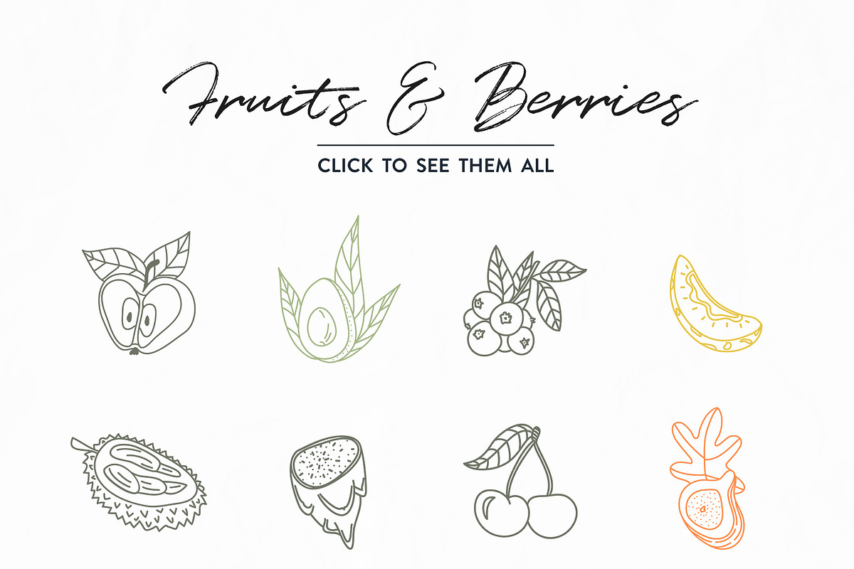 BOTANY BUNDLE - 6in1, a Food Illustration by amber&ink (Photo 12 of 19)