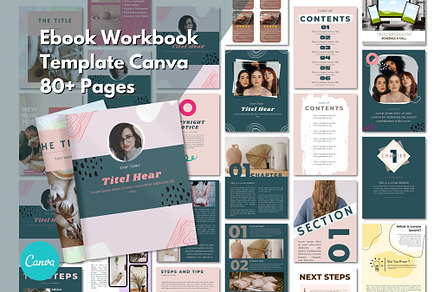 80+ Ebook Workbook Template canva, a Magazine Template by iloveTemplate