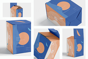 Paper Box Packaging Mockups