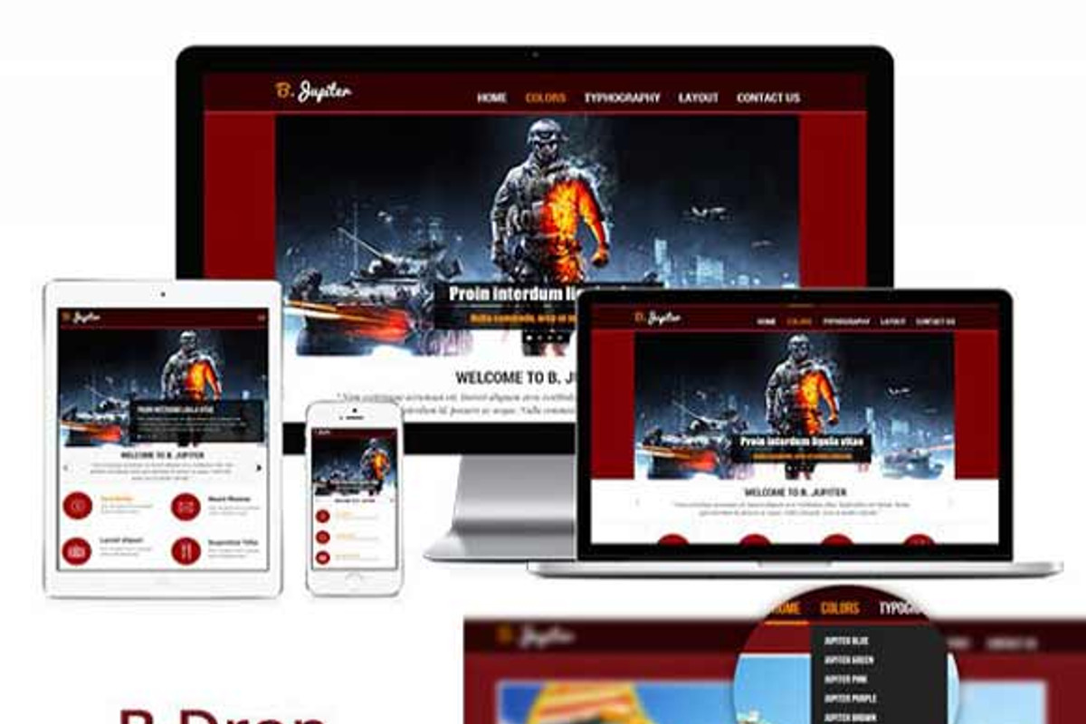 BJ Jupiter Free Templates, a Websites & App Template by Digipieces (Photo 3 of 4)