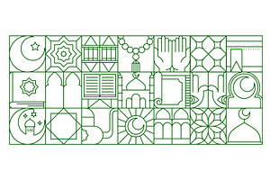 Islam muslim geometric pattern, an Object Illustration by Vector Tradition