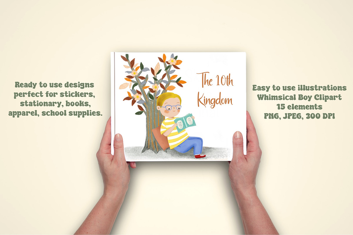 Boy clipart, a Person Illustration by Olga Brinza (Photo 2 of 4)