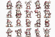 Quirky Christmas Penguin Clipart, an Illustration by Craft Nest (Thumbnail 6 of 6)