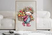 Cute Autumn Pig Clipart Bundle, a Transportation Illustration by Digital Artistic99 (Thumbnail 8 of 9)