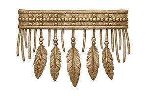 Indigenous Peoples Day feather ornam, an Illustration by Dvoevnore photos