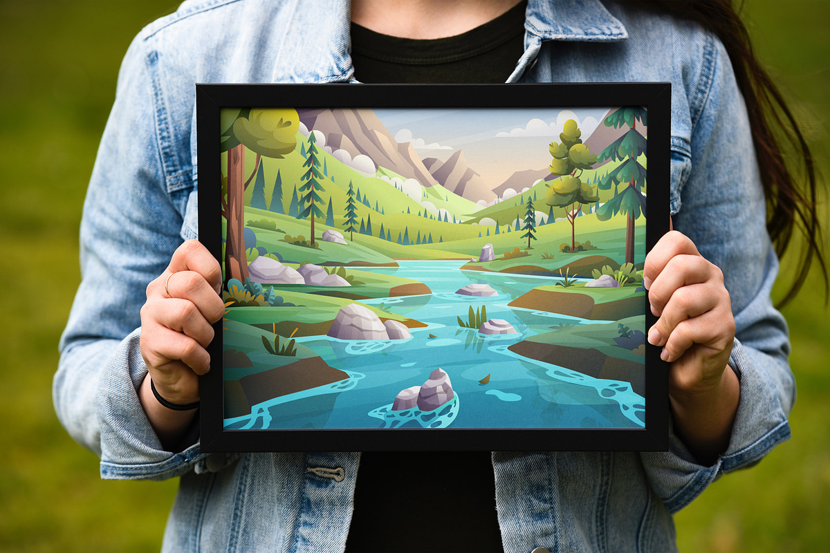 Nature Landscape, a Decorative Illustration by Digital Studio (Photo 4 of 7)