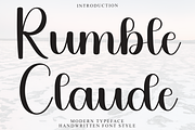 Rumble Claude, a Handwritten Font by FreshTypeINK (Thumbnail 1 of 8)