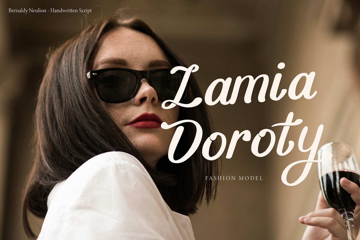 Bernady Neulion | Handwritten Script, a Script Font by gracetype_studio (Photo 4 of 15)