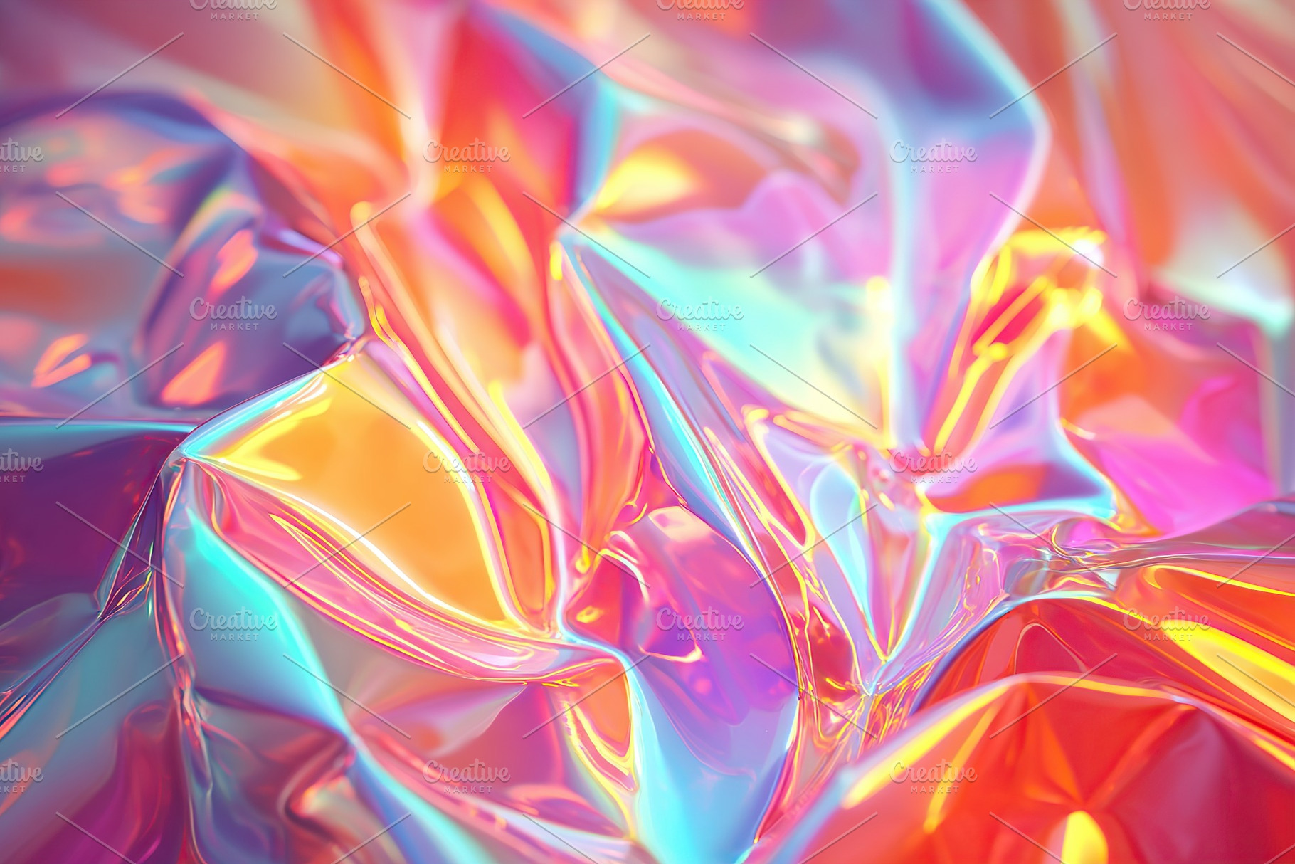 Iridescent background showcasing vibrant colors and dynamic textures in artisti, a Photo by AlyaAnd