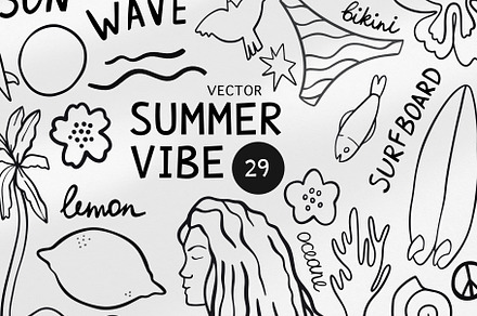 Summer Vibes Vector Collection