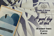Hand Painted Modern Posters Patterns, a Wallpaper Graphic by TanyaSchuka (Thumbnail 1 of 24)