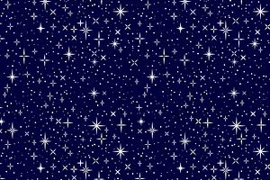 White Shiny Stars On Dark Night Sky