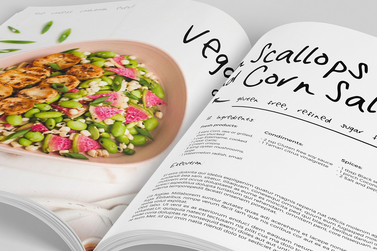 32 Pages Cool CookBook Magazine, a Magazine Template by DeLaGranSiete (Photo 6 of 11)