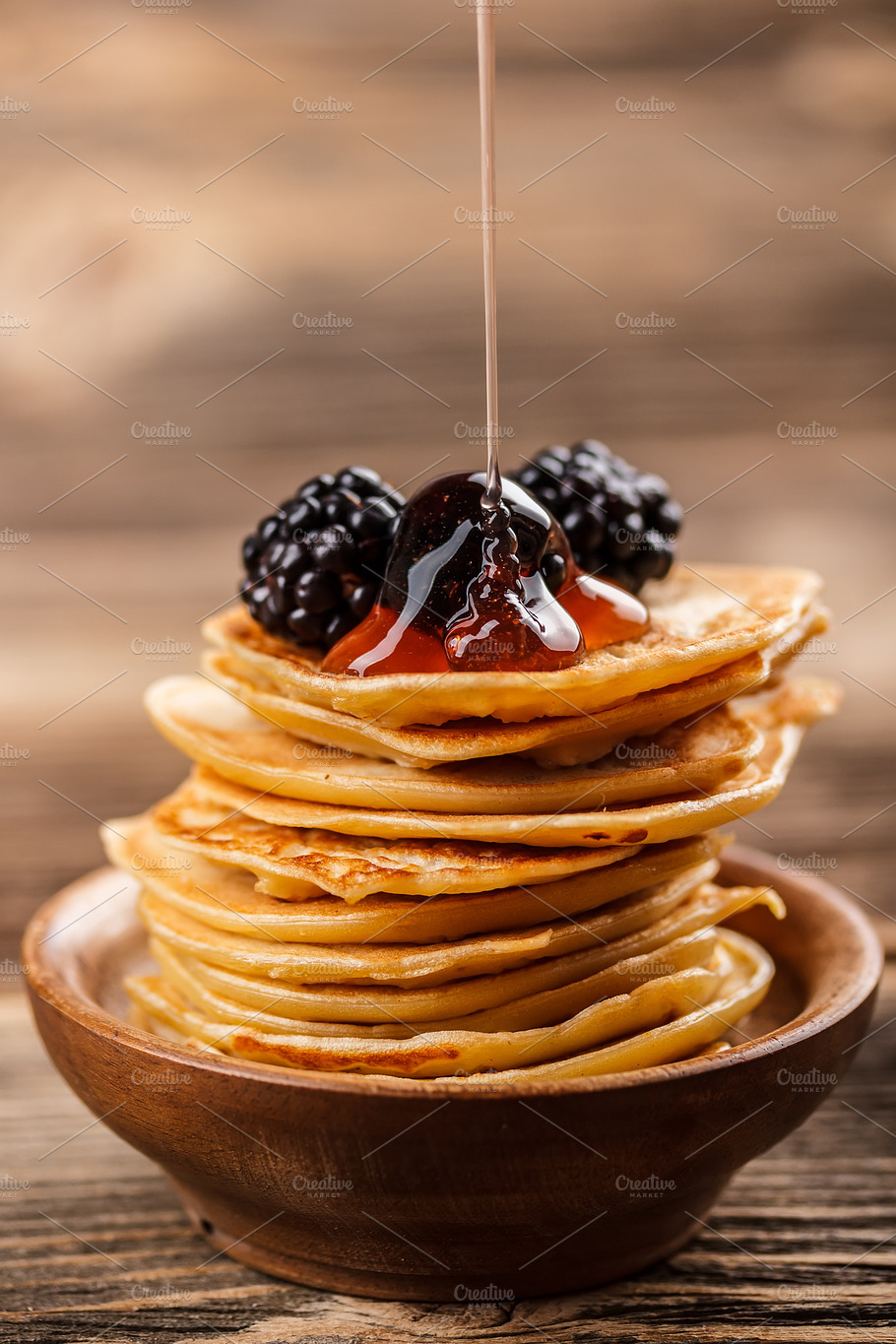 Mini Pancakes Featuring Breakfast Cuisine And Dish