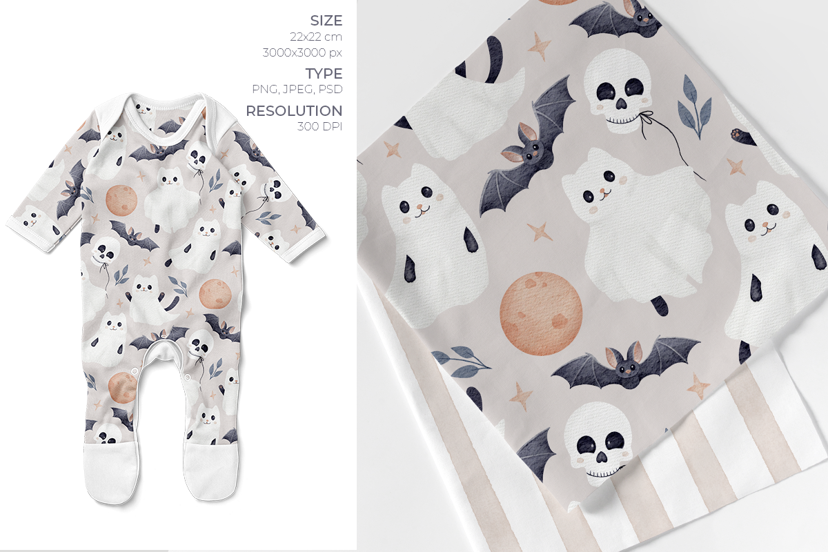 Halloween mood. Cute collection, a Pattern Graphic by tetiartline (Photo 5 of 6)