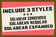 Solabear Condensed Regular Expanded, a Sans Serif Font by 24Design Studios (Thumbnail 3 of 9)