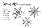 Snowflake Christmas Vector Clipart, a Seasonal Illustration by Contes_de_fée (Thumbnail 4 of 4)