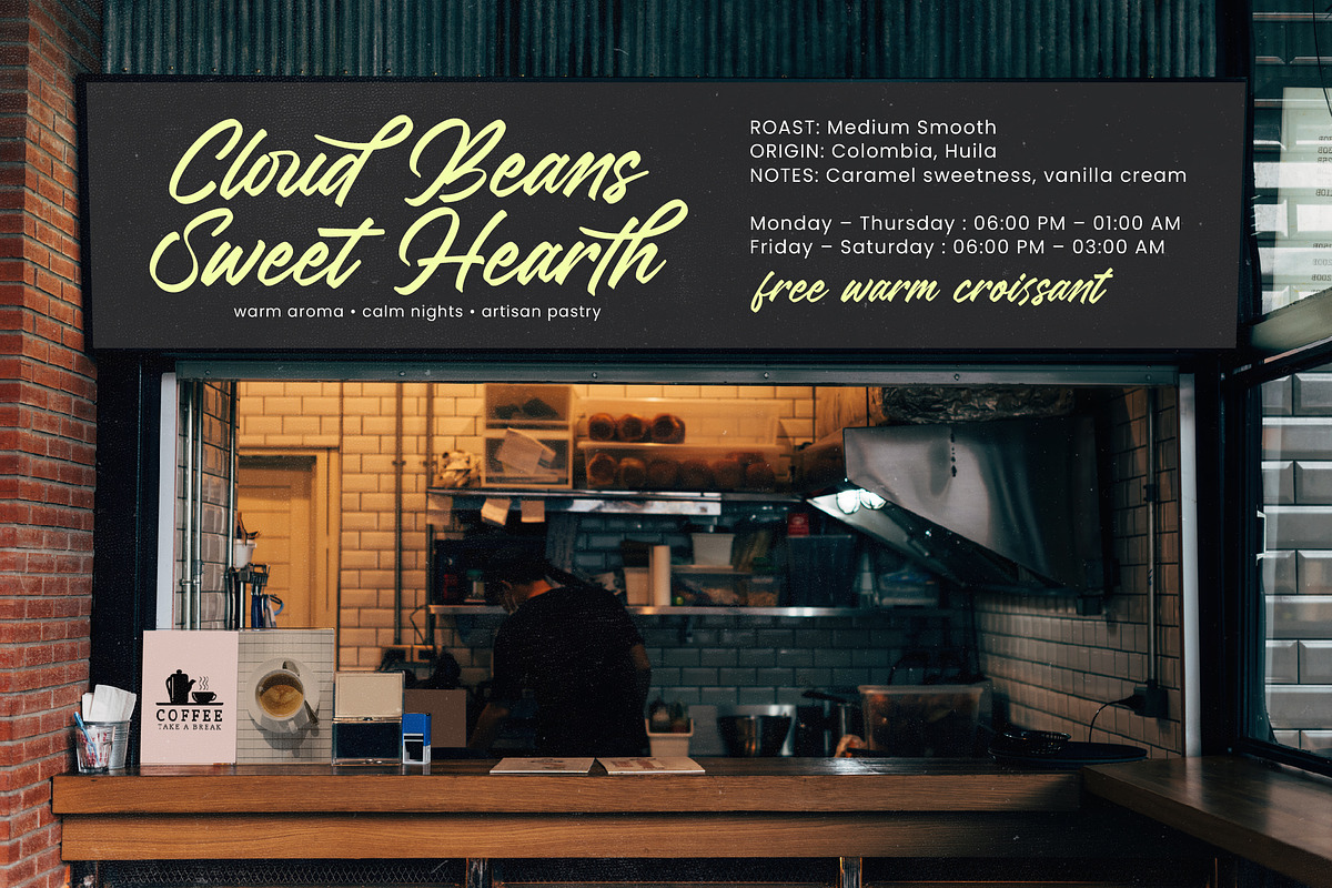 Glaytons Bold Script Handwritten, a Script Font by Letterena Studios Script (Photo 12 of 15)