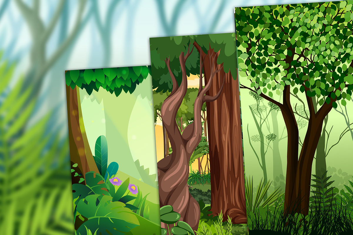 Forest Landscape, a Decorative Illustration by Digital Studio (Photo 2 of 10)