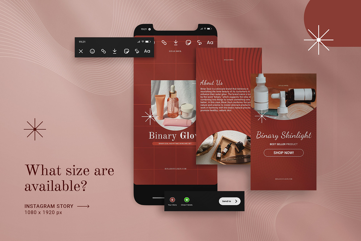 Canva Skincare Instagram Story, a Social Media Template by prajapixels (Photo 4 of 6)