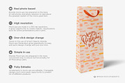 Wine Size Gift Bag Mock-up, a Print Template by Branda Keeps (Thumbnail 2 of 17)