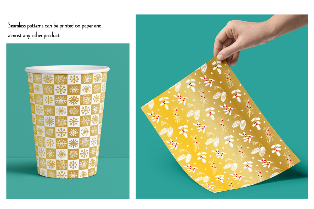 Silver & Gold Holiday Patterns preview 2
