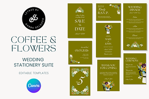 Hand illustrated Wedding Stationery, a Templates & Theme by Gabba Delgado
