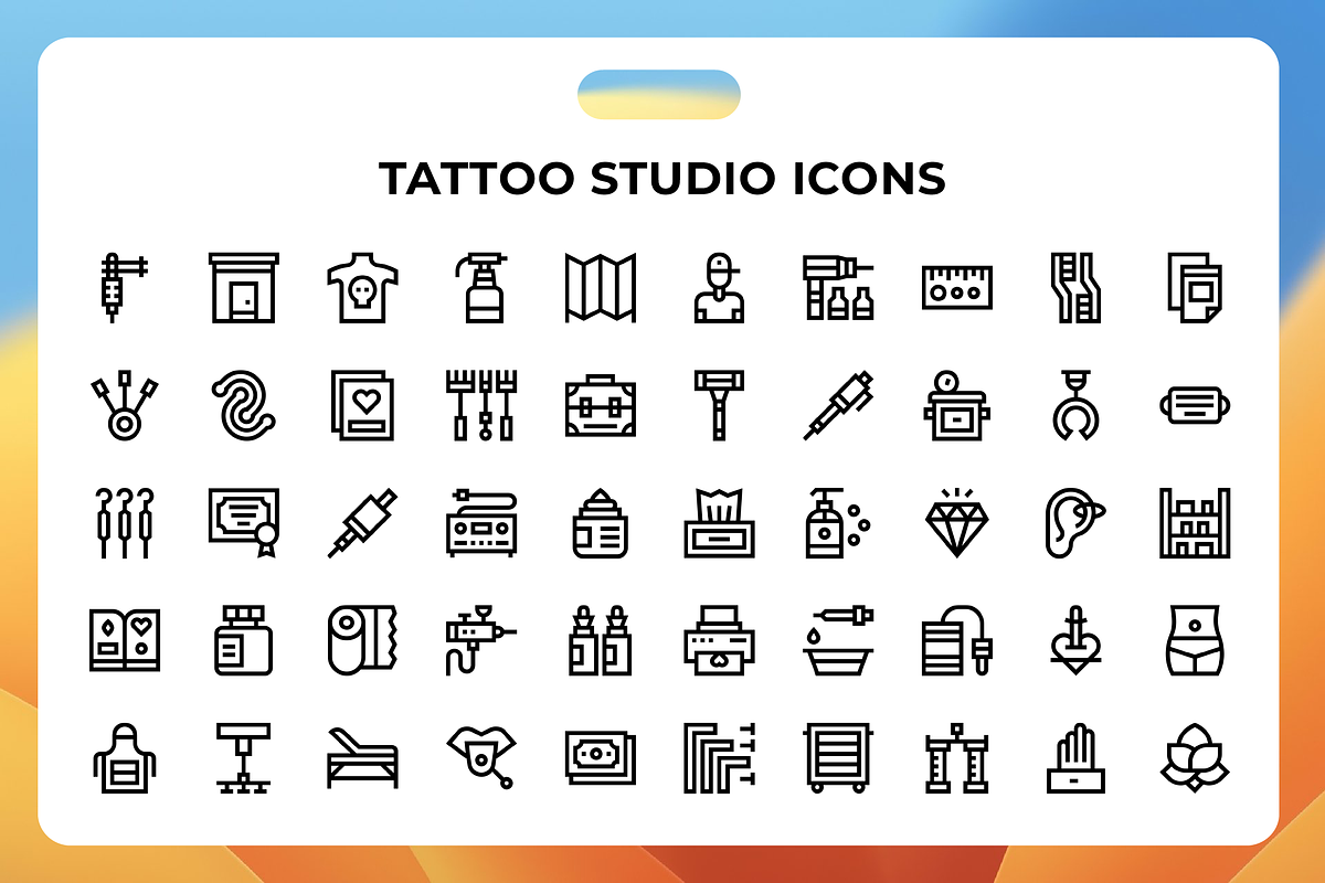 Tattoo Studio Icons, an Icon by Wencory