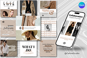 LUXE NOIR - Personal Branding Canva, a Social Media Template by Celine Studio (Thumbnail 1 of 7)