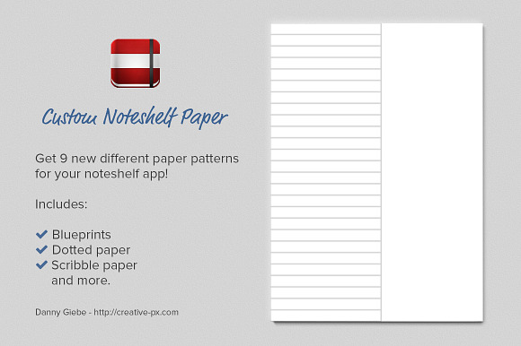 Custom Noteshelf Paper