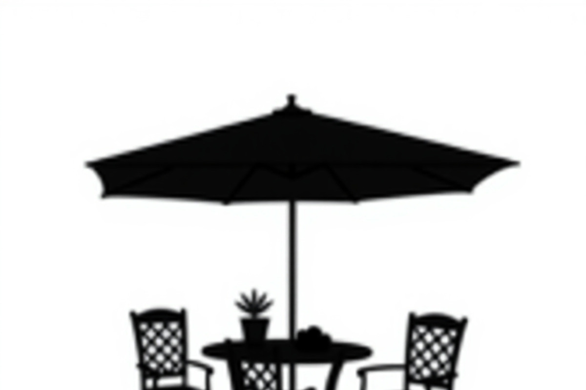 Table Umbrella Beach Silhouette, an Illustration by Amazin_art (Photo 4 of 13)