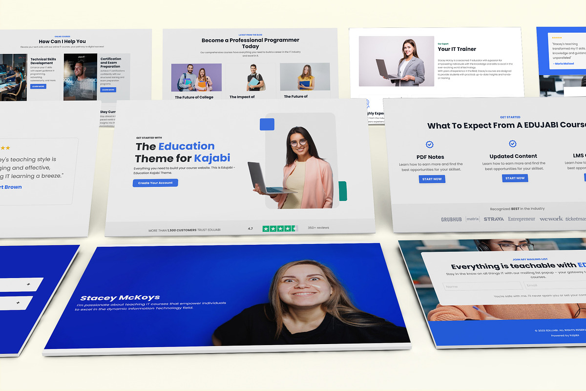 Edujabi - Kajabi Website Theme, a Landing Page Template by ZohairKhanLtd (Photo 2 of 4)