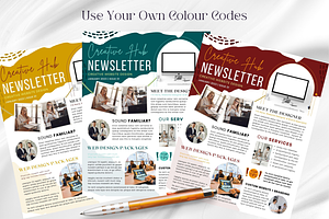 Editable Canva Newsletter Template