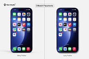 Modern iPhone 17 Pro Screen Mockup, an iPhone Mockup by RamStudio2 (Thumbnail 9 of 15)