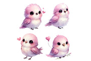 Valentine Day Cute Birds Clipart PNG, an Illustration by Designworld (Thumbnail 5 of 5)