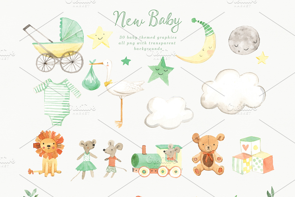 Baby Nursery Graphics Set, an Animal Illustration by Twigs and Twine (Photo 3 of 5)