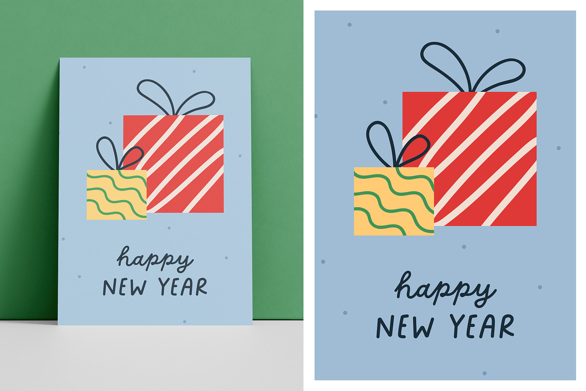 Christmas vibes posters, cards set, a Decorative Illustration by Good Studio (Photo 2 of 7)