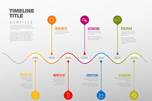Colorful Infographic timeline report