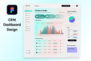 CRM Dashboard Design, a Websites & App Template by Sujun Baidyaa (Thumbnail 1 of 3)