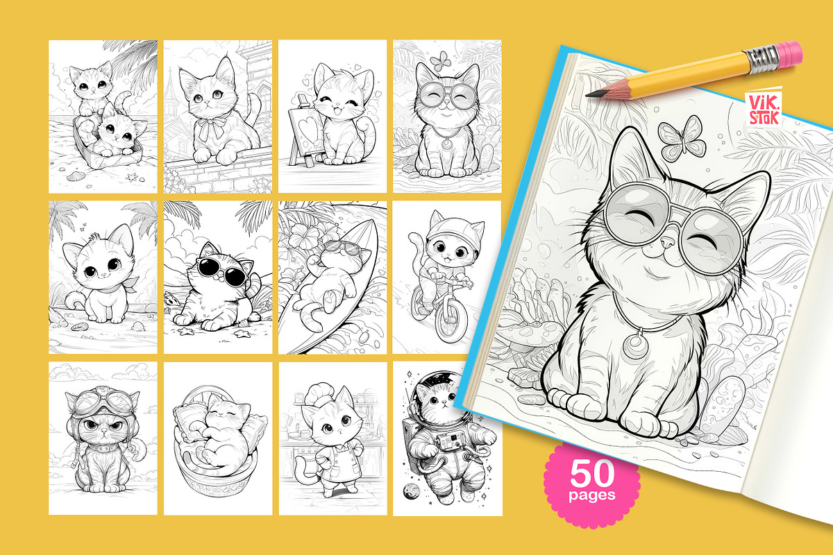 Animal Coloring Pages for Kids, an Animal Illustration by vik.stock (Photo 17 of 17)