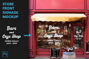 Store front Signage Logo Mockup, an Advertising Mockup by Nahar_std (Thumbnail 1 of 6)