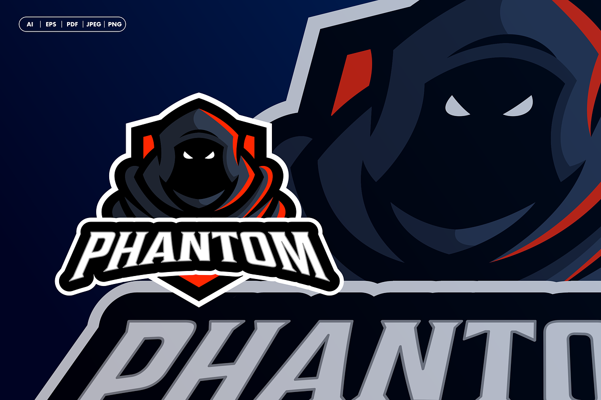 Phantom Logo Template, a Branding & Logo Template by EndR_ID