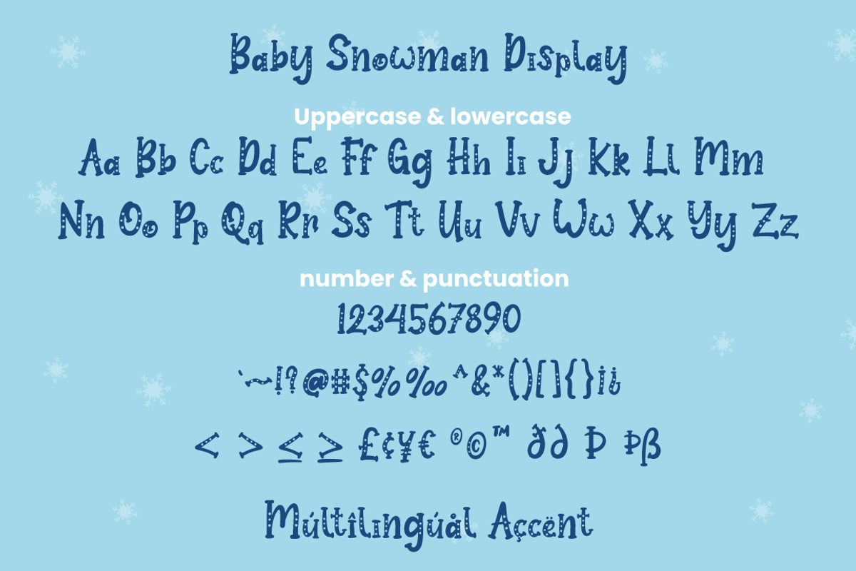 Baby Snowman - Display Font, a Font by Attype (Photo 7 of 8)