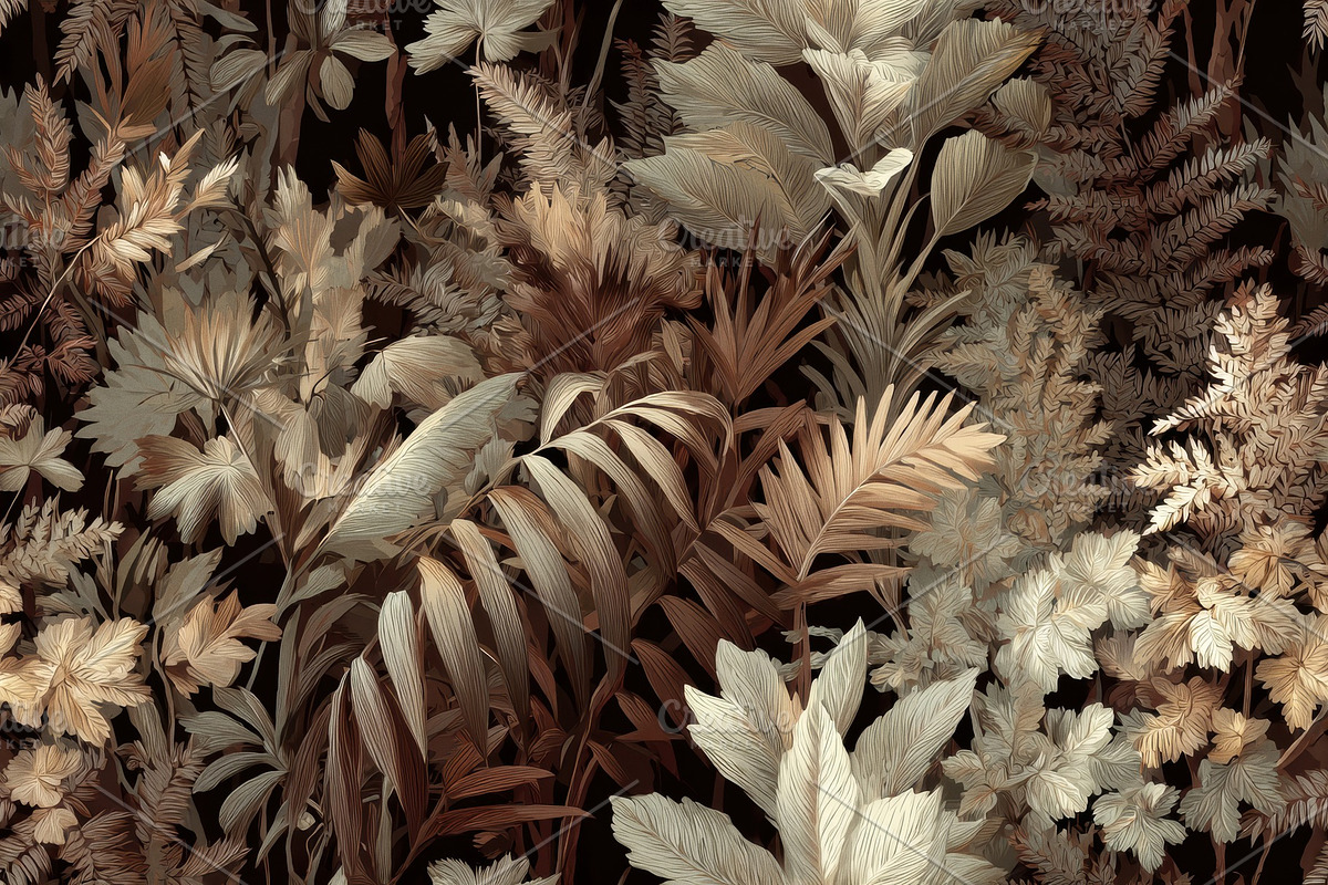 Botanical Foliage Seamless Pattern, a Pattern Graphic by Virgo Studio