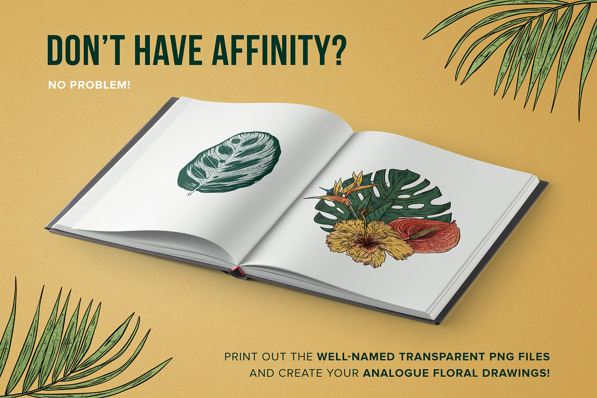 111 Tropical Stamps for Affinity, a Brush Add-On by Riveros Illustration (Photo 12 of 13)