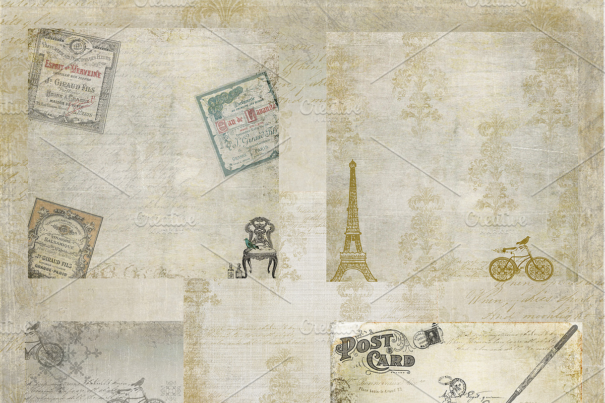 Vintage Grunge Background Papers #3 preview 2