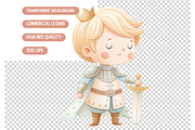 Princess Watercolor Clip Art, an Illustration by TatiMockup (Thumbnail 7 of 7)